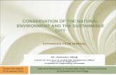 CONSERVATION OF THE NATURAL ENVIRONMENT … · CONSERVATION OF THE NATURAL ENVIRONMENT AND THE SUSTAINABLE CITY EXPERIENCE FROM SENEGAL Toyota City (Japan) …