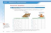 Algebraic Expressions - Edl€¦ · How can you simplify an algebraic expression? 3.1 Algebraic Expressions Work with a partner. ... simplest form, p. 82 Parts of an algebraic expression