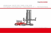 Kalmar DCF70-100, E4-E8 Empty container handlers 7 – 10 tonnes · Kalmar DCF70-100, E4-E8 Empty container handlers 7 – 10 tonnes Technical Information, Stage III