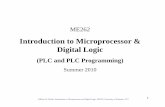 Introduction to Microprocessor & Digital Logicmme.uwaterloo.ca/~me262/Chapter 5.pdf · The Electrical Circuits can be presented by ladder diagram. ... Introduction to Microprocessor