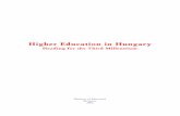 Higher Education in Hungary · Preface The Book the reader is now holding intends to give an overview of the structure of Hungarian Higher Education and of its present state. The