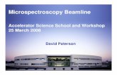 Paterson Microspectroscopy accel08 low res - Synchrotron€¦ · Accelerator Science School and Workshop ... – vital statistics Pt spectrum located in a ... ph/s/0.1%BW/mrad 2/mm