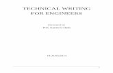 TECHNICAL WRITING FOR ENGINEERS - Bubu.edu.eg/portal/uploads/Engineering, Shoubra/Civil Engineering... · TECHNICAL WRITING FOR ENGINEERS Presented by Prof. Karim El-Dash ... The