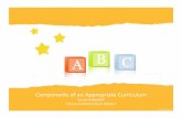 Components of an Appropriate Curriculum - California Presentations/S. Kalpakoff... · Components of an Appropriate Curriculum ... Data Collection Provide and support ... Strategies