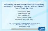 Influences on Immunization Decision-Making … on Immunization Decision-Making among U.S. Parents of Young Children: Results from Three Surveys Yunmi Chung, MPH Judith Weiner, PhD