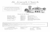 St. Joseph Church · St. Joseph Church August 4, ... Michael Landry Monday, Aug 5 ... This message came across beautifully in a reflection from Martin Luther King Jr. If I ...
