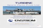 Spare Parts Price List - Enstrom Helicopter Corporationenstromhelicopter.com/wp-content/uploads/2012/03/Turbine-Parts-ND...Spare Parts Price List . 2209 22. ... returns parts freight