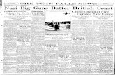No. Nazi Big Guns Batter British Coast - tfplnewspaper.twinfallspubliclibrary.org/files/Twin-Falls-Times_TF108/... · An Assoeldted PreiB NewBpaper THE TWIN FALLS NEWS TODAY: Unsettled