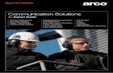 Communication Solutions - ARCO · our service 2 current regulations 3-4 two-way radios 5 radio frequencies 6 licence-free radios 7 why use communication solutions 8 integrated communication