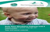 Early Years Mandatory Pathway Unit 5 - …talkingpoint.org.uk/sites/talkingpoint.org.uk/files/EYMP5_Training...Early Years Mandatory Pathway Unit 5 (EYMP5) of the Level 3 Children