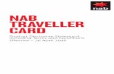 NAB TRAVELLER CARD · A NAB Traveller Card can be loaded or reloaded with multiple pre-determined Currencies. The Currencies available in respect of NAB Traveller Card …