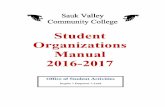 Office of Student Activities - Sauk Valley Community College · Office of Student Activities ... Sample Constitution for SVCC Student Organizations ... additional pre-requisites for
