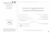 Emerson String Quartet Calidore String Quartet€¦ ·  · 2018-01-26Calidore String Quartet approaches music and who they are as musicians, ... September 8, 1949, Garmisch-Partenkirschen,