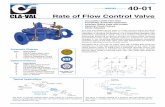 Rate of Flow Control Valve - Cla-Val Products and … of Flow Control Valve Typical Applications Schematic Diagram Item Description 1 100-01 Hytrol Main Valve 2 X58C Restricting Fitting