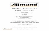 NIGHT LITE PRO II PARTS BOOK - Red-D-Arc - New and … PRO II Parts Manual.pdf · 1 night lite pro ii parts book including as3000 australian spec & ce spec allmand brothers inc. p.o.