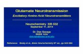 Glutamate Neurotransmission - The University of New Mexiconeurohsc/532/Glutamate... · Glutamate Neurotransmission Excitatory Amino Acid Neurotransmitters Neurochemistry MS 532 September
