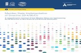 Member State Implementation of Directive 2014/95/EU · IN COLLABORATION WITH Member State Implementation of Directive 2014/95/EU A comprehensive overview of how Member States are