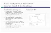 A case study in value destruction: Eastman Kodak & Sterling Drugs …adamodar/podcasts/cfspr17/session3.pdf · A case study in value destruction: Eastman Kodak & Sterling Drugs Kodak