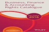 Business, Finance & Accounting ights Catalogue · Business, Finance & Accounting ights Catalogue wiley.com/go/rights ... This book demonstrates how to acquire the diverse skill set