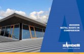 MODERN METAL ROOFS IN COMPARISON - Zambelli · The flat roof sealing of the foil roofs is performed with bitumen or pla- ... For pitched roofs and mostly in residential buildings,