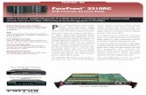 FF3310RC datasheet FF3310RC datasheet - Patton … · configurable Ethernet in the First Mile (EFM) ... for management access via any standard ... EFM Support IEEE802.3ah OAM †