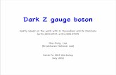 Dark Z gauge boson - Los Alamos National Laboratory · Dark Z gauge boson mostly based on the work with H. Davoudiasl and W. Marciano ... Consider the same setup as Dark Photon case