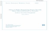 Does A Wife’s Bargaining Power Provide More Micronutrients ...socialprotectionbd.org/wp-content/uploads/2017/06/Micronutrients... · Policy Research Working Paper 6363 Does A Wife’s