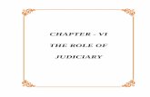 CHAPTER - VI THE ROLE OF JUDICIARY - Shodhgangashodhganga.inflibnet.ac.in/bitstream/10603/76671/13/13_chapter 6.pdf · CHAPTER VI THE ROLE OF JUDICIARY INTRODUCTION: In developing