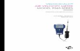 VelociCalc Air Velocity Meter Model 9565 Series ...€¦ · velocicalc® air velocity meter model 9565 series operation and service manual p/n 6004851, revision e february 2016