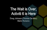 The Wait is Over - Activiti 6 is Here[1] - BeeCon 2017beecon.buzz/2017/assets/files/EF30/The Wait is Over - Activiti 6 is...The Wait is Over, Activiti 6 is Here Doug Johnson (Thomas