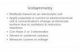 • Measure current or voltage Voltammetryfaculty.uml.edu/david_ryan/84.314/Instrumental Lecture 23...Mass Transport or Mass Transfer 1) Migration – movement of a charged particle