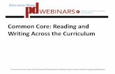Reading and Writing Across the Curriculum - Education Week · Donna Ogle, a professor of reading and language at National Louis ... Reading and writing across the curriculum How are