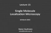 Single Molecule Localization Microscopy - University of …downloads.micron.ox.ac.uk/lectures/micron_course_2015/Lecture_15... · • at the beginning all fluorophores are “dark”