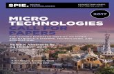 2017 MICRO TECHNOLOGIES CALL FOR PAPERS - …spie.org/Documents/ConferencesExhibitions/EMT17-Call-lr.pdfWe welcome you to feel at home in Barcelona, Spain, ... MEMS and NEMS-based