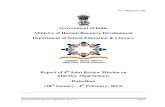 Government of India Ministry of Human Resource Development ...mdm.nic.in/Files/Review/Reports/2013/Raj_Review_Mission_Report.pdf · Ministry of Human Resource Development Department