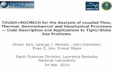TOUGH+ROCMECH for the Analysis of coupled Flow, …€¦ · TOUGH+ROCMECH for the Analysis of coupled Flow, Thermal, Geomechanical and Geophysical Processes — Code Description and