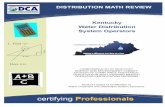 This booklet is intended to provide a basic mathematical ...dca.ky.gov/certification/Documents/DistributionMathReview[1].pdf · This booklet is intended to provide a basic mathematical