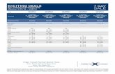 Exciting Deals - Royal Caribbean International Exciting Deals rate program is valid or new ooings only, is not cominale with any other oer or promotion and does not count towards tour