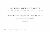SCHOOL OF LANDSCAPE ARCHITECTURE & PLANNINGcapla.arizona.edu/sites/default/files/file_uploads/LAR_PLG_MRED... · SCHOOL OF LANDSCAPE ARCHITECTURE & PLANNING Graduate Student Handbook