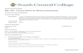 MA 1001 Clinical Skills for Medical Assistantssouthcentral.edu/cco/2015/MA1001_cco_2015.pdf · MA 1001 Clinical Skills for Medical Assistants. ... skills and tasks in a laboratory