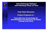 Indo-US Energy Dialogue Joint Working Group on Coal Coal ... · Director (Technical), BCCL. PROJECT : Cost-effective Technology for ... required for execution of the project ÂCompletion