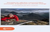 Principles for effective communication and public ... of research on the ‘science of climate ... Principles for effective communication and public engagement on ... of principles
