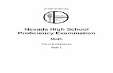 Nevada High School Proficiency Examination - Mr Waddellmrwaddell.net/testing/docs/1998 Form E - no DOK from NVDOE.pdf · Nevada High School Proficiency Examination Math ... Nevada