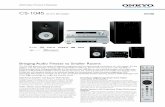 CS-1045 CD Hi-Fi Mini System SILVER BLACK€¦ · CS-1045 CD Hi-Fi Mini System ... S ta ndbyP owerC sumpi 0.3W Dime nso (W ... • Remote controller and two batteries • Instruction