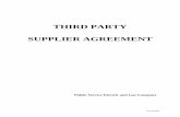 THIRD PARTY SUPPLIER AGREEMENT - PSE&G For · THIRD PARTY SUPPLIER AGREEMENT THIS AGREEMENT, ... pursuant to State or local law, regulation or franchise to sell Competitive Energy