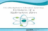 U.S. EPA Radiation Education Activities · U.S. EPA Radiation Education Activities: Evolution of a Radioactive Atom ... atoms as they decay. Students will learn about the Rutherford-Bohr