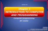 Chapter 1 INTRODUCTION TO COMPUTER AND …author.uthm.edu.my/uthm/www/content/lessons/4811/lecture 3.pdf•The flow of data ... step 4 and 5 (max 5 times). (c) If more than 5 times,