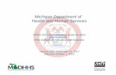 Michigan Department of Health and Human Services Department of Health and Human Services HIPAA 5010 EDI Companion Guide for ANSI ASC X12N 278 Prior Authorization Request and Response