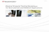 Physical Property Testing Equipment - Shimadzu do Brasil ·  · 2017-03-03Physical Property Testing Equipment for Biomaterials and Medical Applications for Biomaterials and Medical