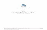 2015 Family Caregiver Support Program Request for … · 2015 Family Caregiver Support Program Request for Proposal Page 1 ... 2015 Family Caregiver Support Program Request for Proposal